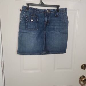 Ralph lauren denim mini skirt women's size 8